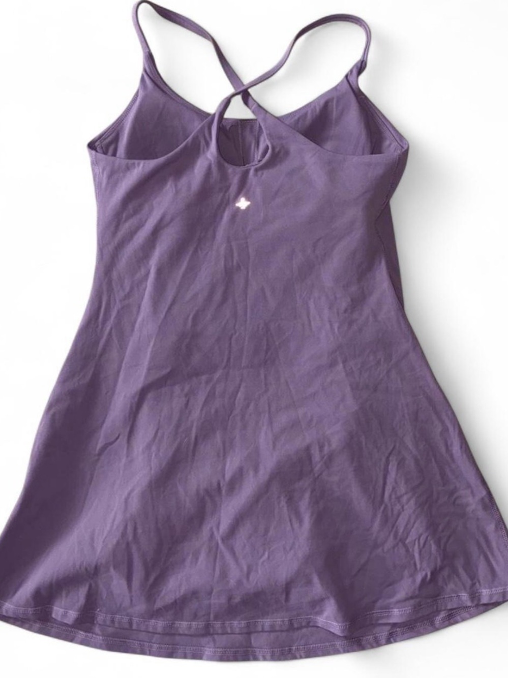 HALARA Purple Crisscross Strappy Mini Dress